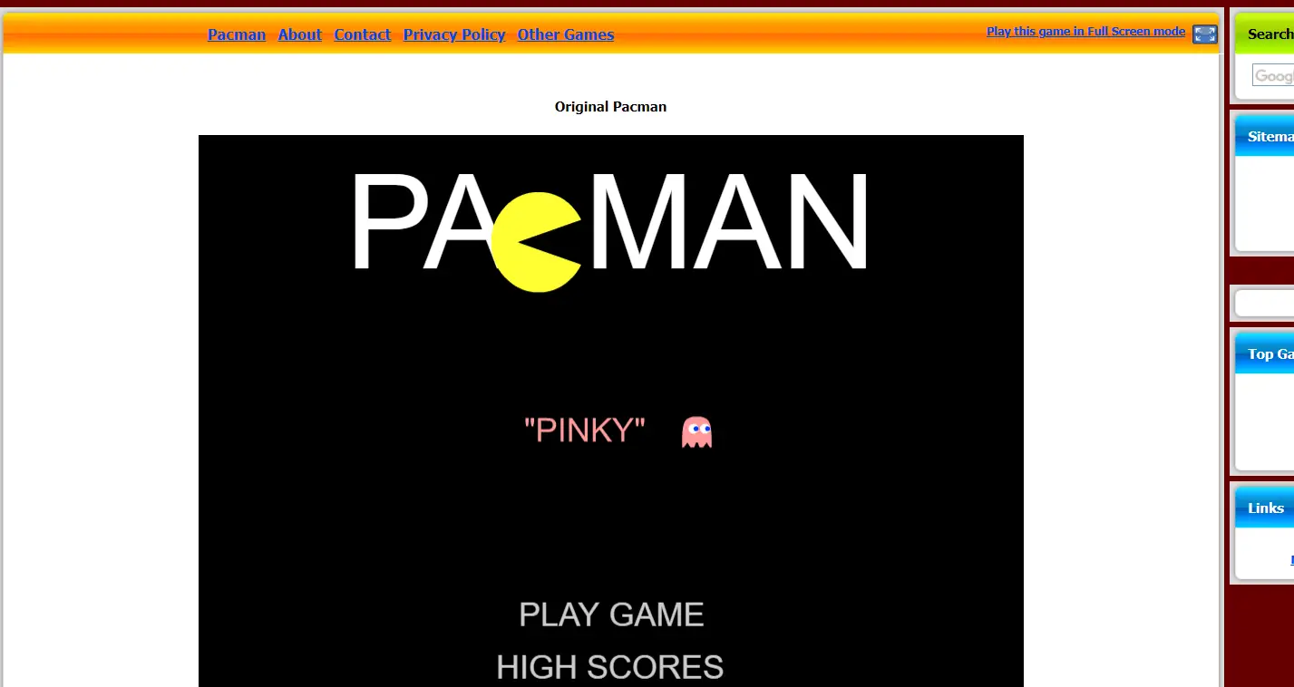 Juegos retro de Pac-Man en línea