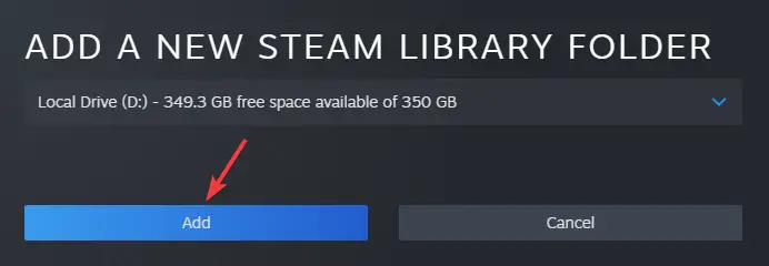 Agregar una nueva carpeta de biblioteca de Steam