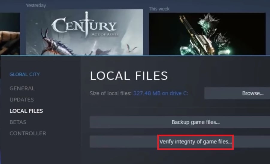 La opción Verificar integridad de los archivos del juego Steam no puede sincronizar archivos