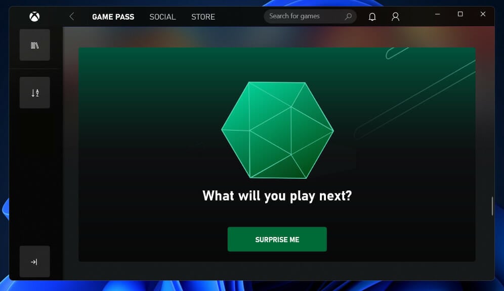 game pass-play next no puede descargar juegos de la aplicación game pass