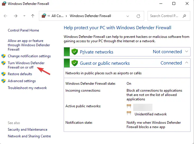 Activar o desactivar Windows Defender