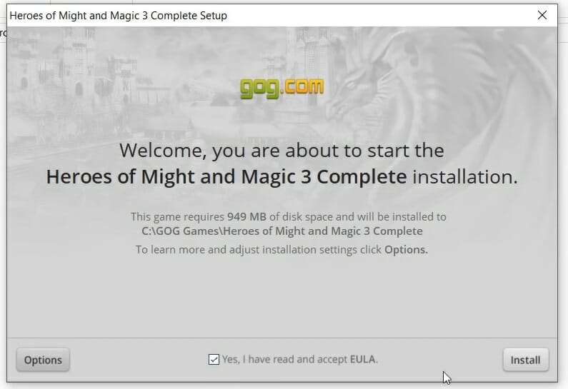 Heroes of Might and Magic 3 ventana de configuración heroes of might and magic 3 windows 10