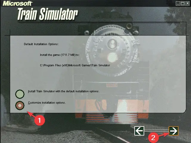 Instalación del simulador de tren de Microsoft