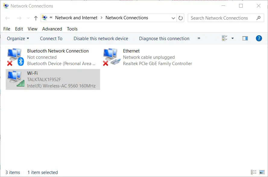 Contraataque del subprograma Conexiones de red que no se conecta al servidor