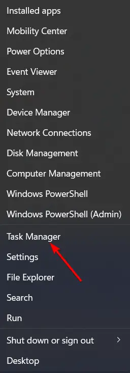 task-manager-right Arreglar Logitech G Hub atascado en la pantalla de carga