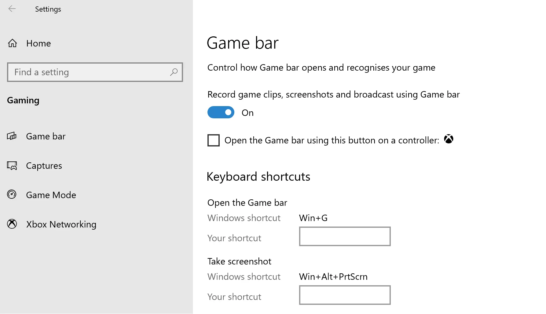 Active la opción de transmisión en la barra de juegos de Windows 10 para transmitir a través de Mixer