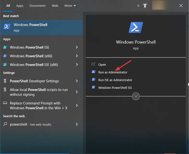 El comando PowerShell habilita la ejecución de scripts en Windows 10