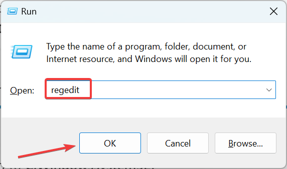 regedit para arreglar no se puede escribir en la barra de búsqueda de Windows