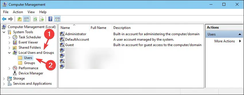 El usuario local y los grupos cambian el nombre de la carpeta de usuario de Windows 10