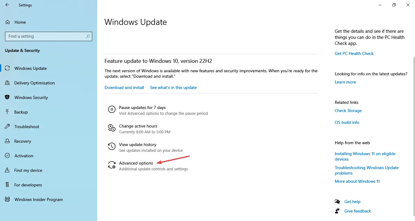 opciones avanzadas sobre cómo detener las ventanas emergentes en Windows 10