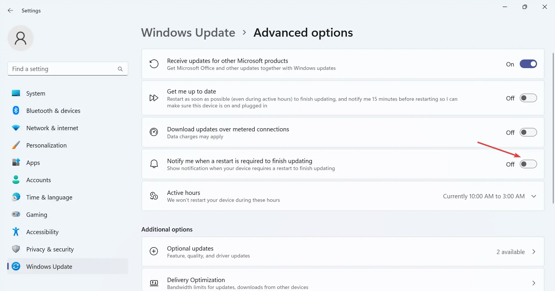 cómo detener las ventanas emergentes de Windows Update en Windows 11